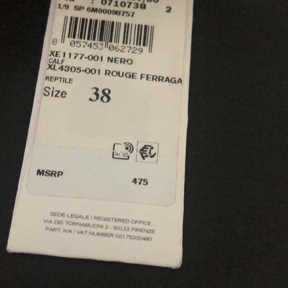 Python leather Ferragamo belt - Picture 6 of 8